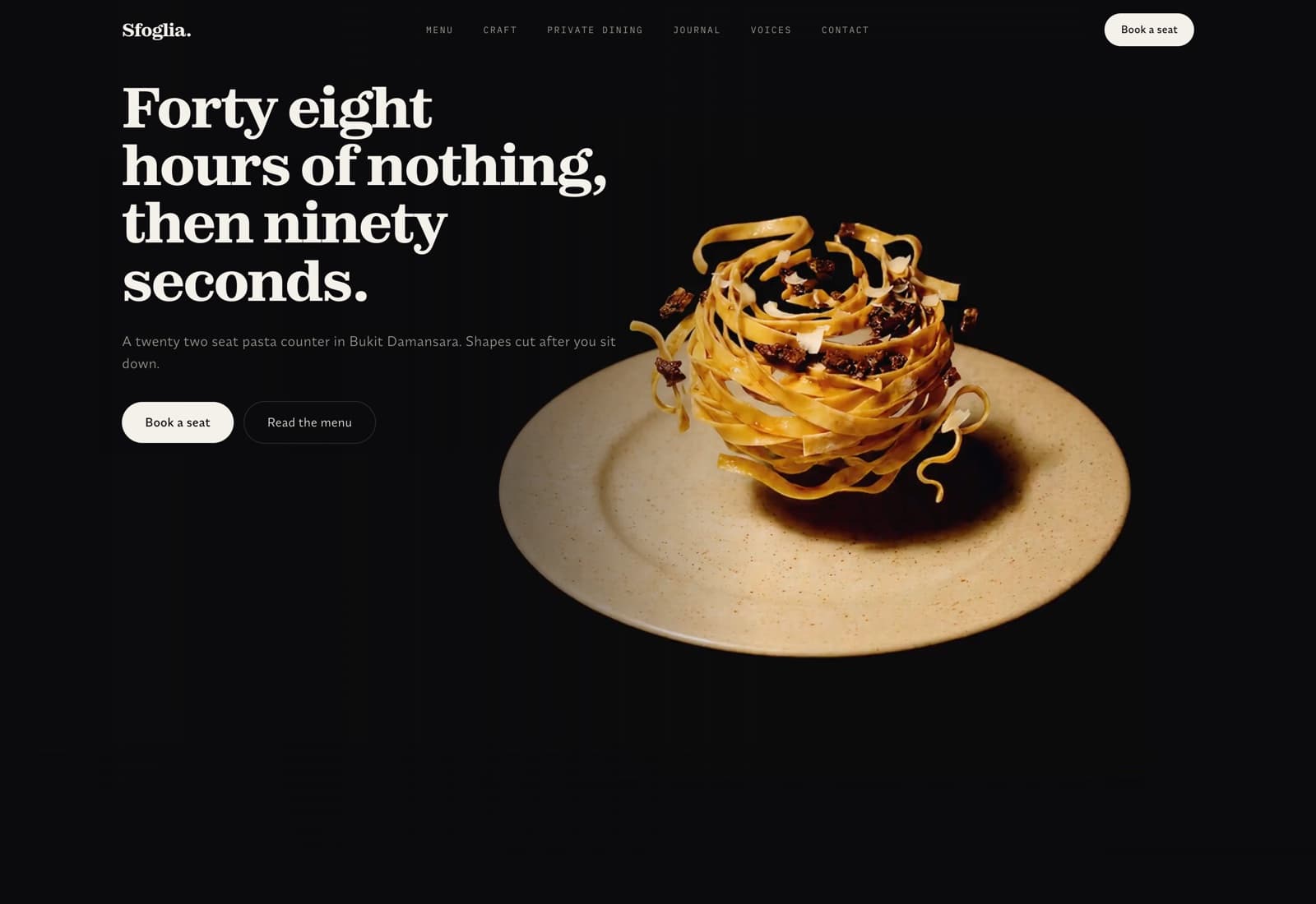 Sfoglia homepage at desktop width